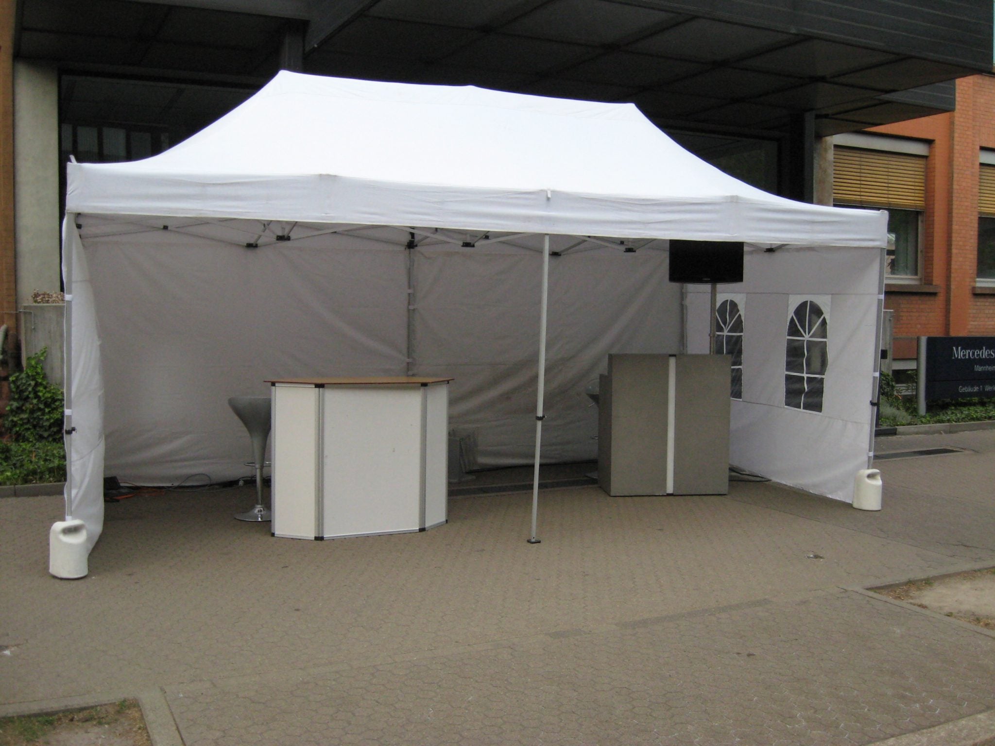 Promotionzelt 3x6m weiß