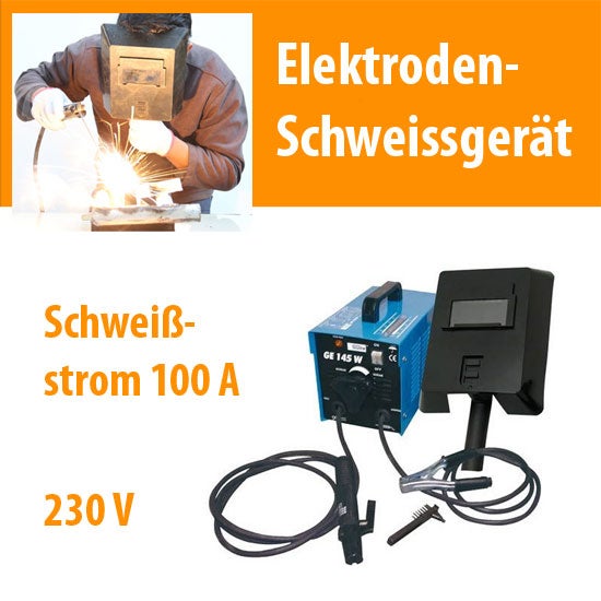 Elektroden-Schweißgerät mieten – Schweißgleichrichter 100 A