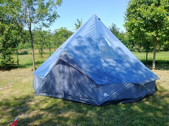 8-Personen-Tipi-Zelt mieten – Campingzelt 5 m breit, bundesweiter Versand – 3