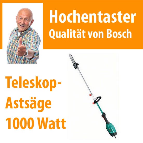 Bosch Astsäge mieten – elektrische Baum-Kettensäge zum Entasten & Stutzen, modular