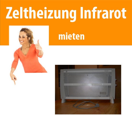 Zeltheizung Infrarot mieten – Stand-/Wandgerät, bis 1.500 Watt
