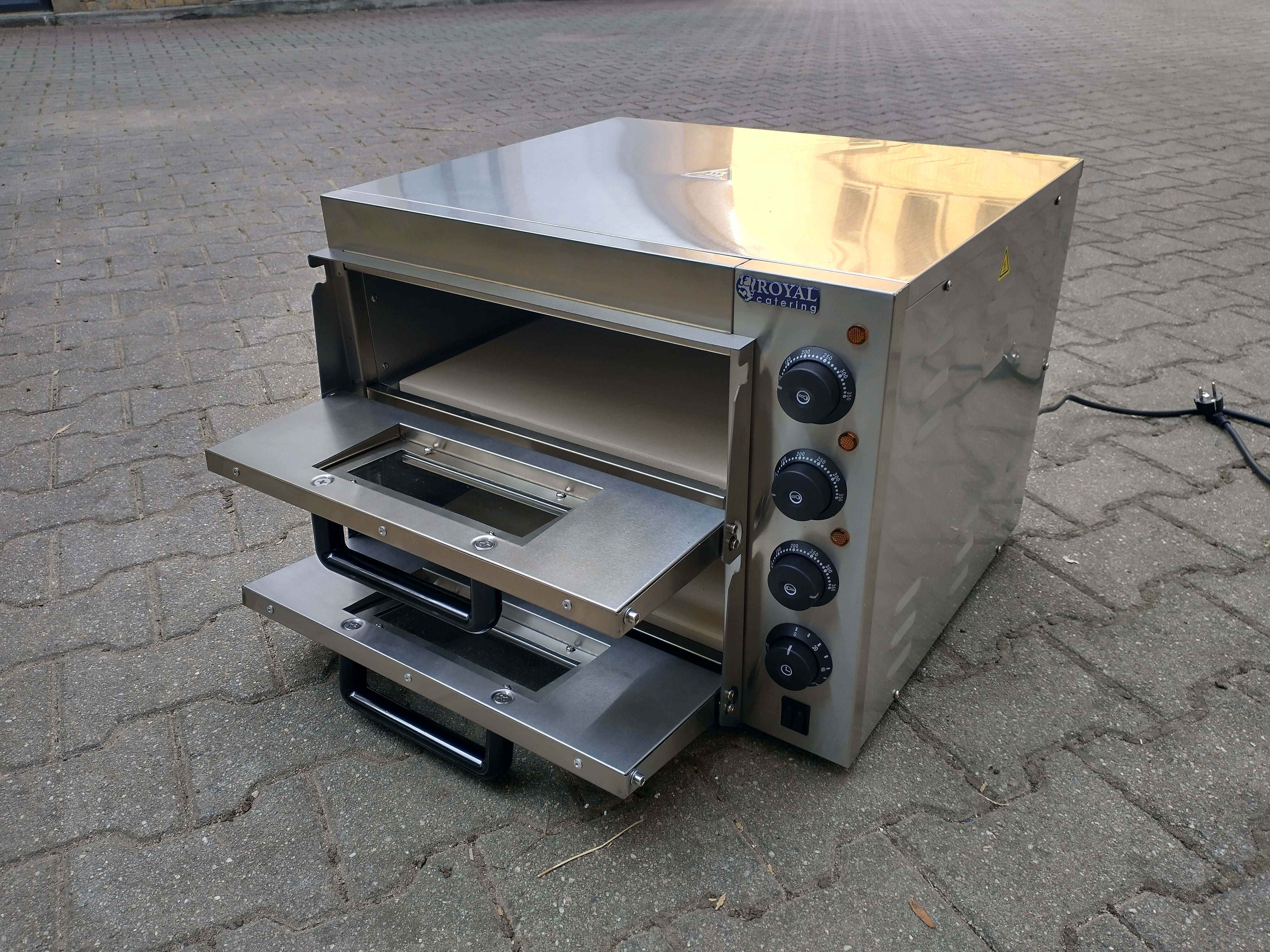 Pizzaofen & Flammkuchenofen mieten – 2 Etagen, bis 350 °C, für Partys