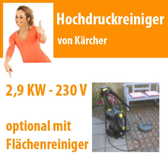 Kärcher Hochdruckreiniger HD 6/13 mieten – Profi-Gerät, 130 bar, kompakt & kraftvoll