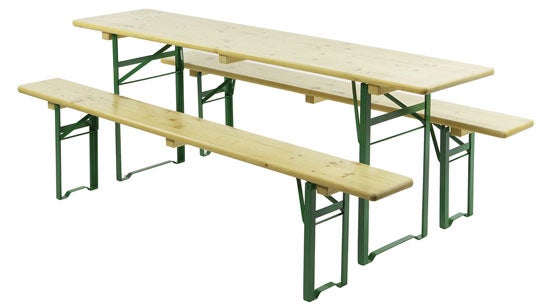 Festzeltgarnitur mieten – Biertischgarnitur 220 cm in Brauereiqualität – 2