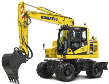 KOMATSU PW148-11 MOBILBAGGER mieten