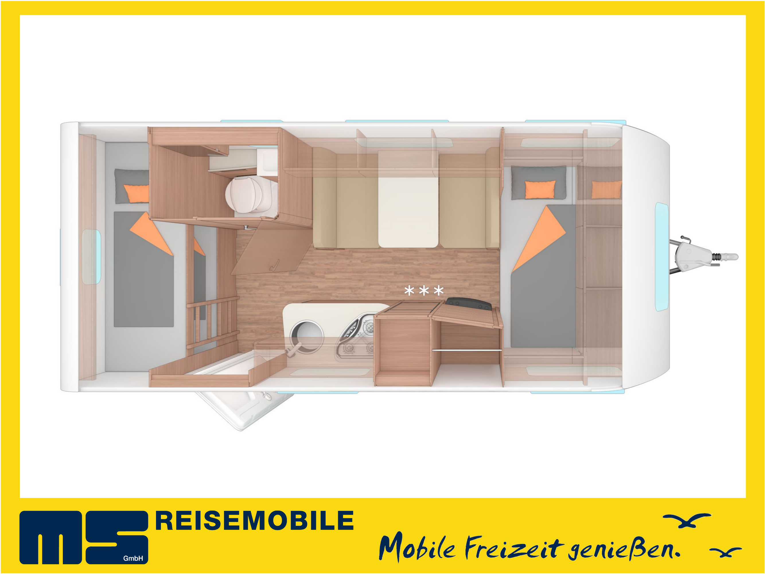 Wohnwagen mieten - Weinsberg CaraOne 480 QDK, Modell 2026 – 2