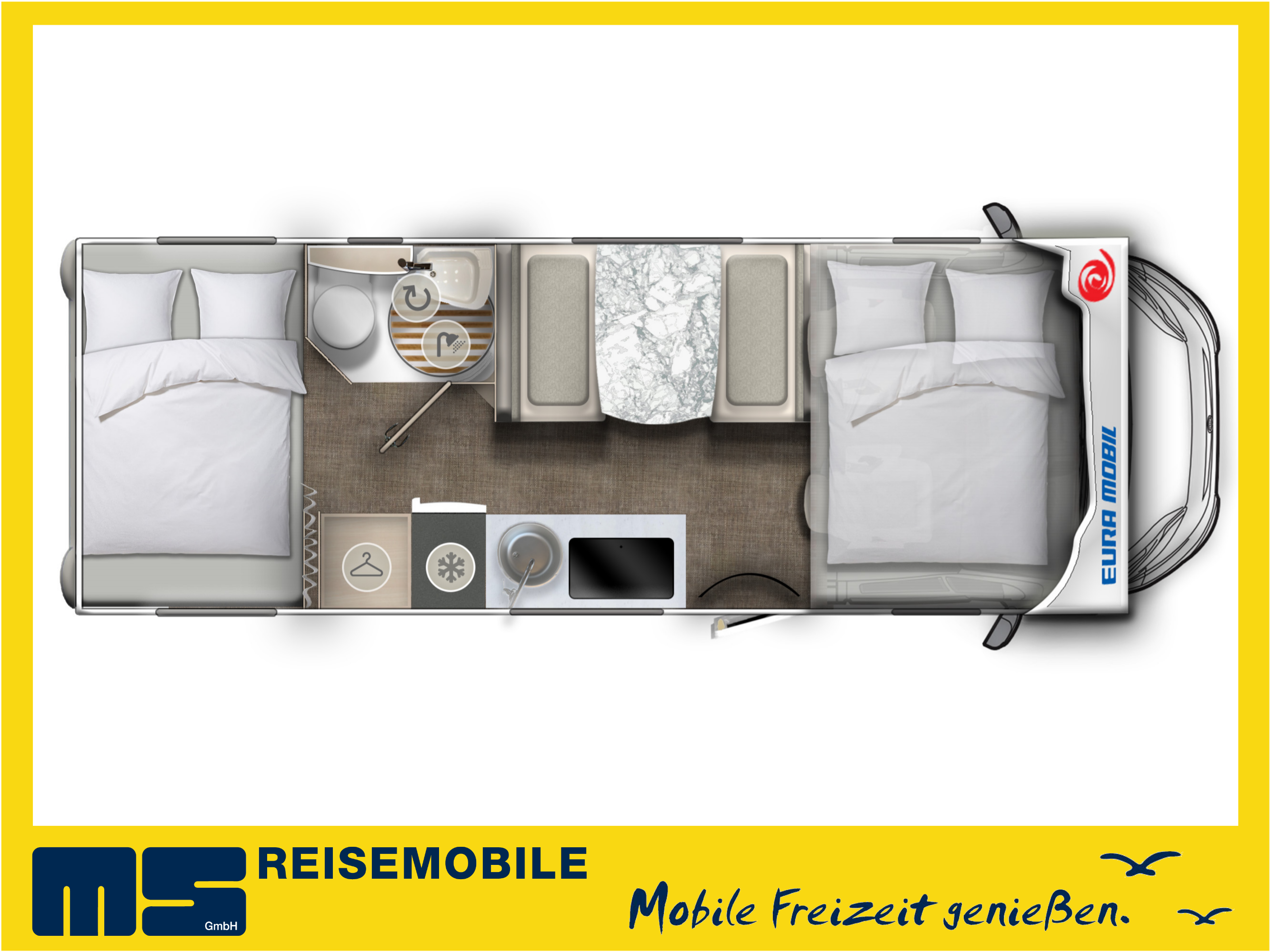 Wohnmobil Eura Activa One 690 HB mieten – Alkoven, Modell 2026 – 2