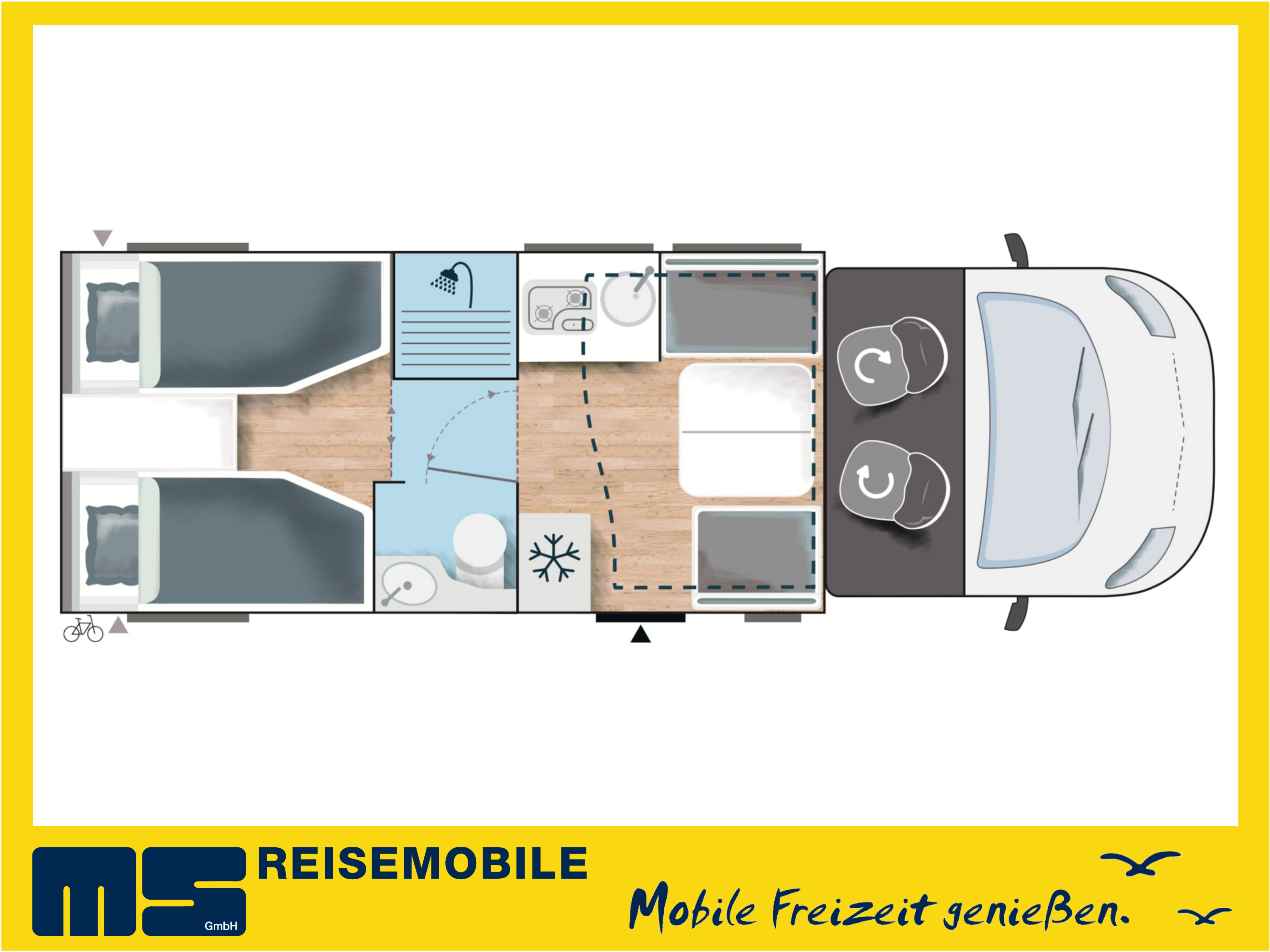 Wohnmobil mieten - Chausson 777 GA, Einzelbetten & Hubbett, Modell 2026 – 2