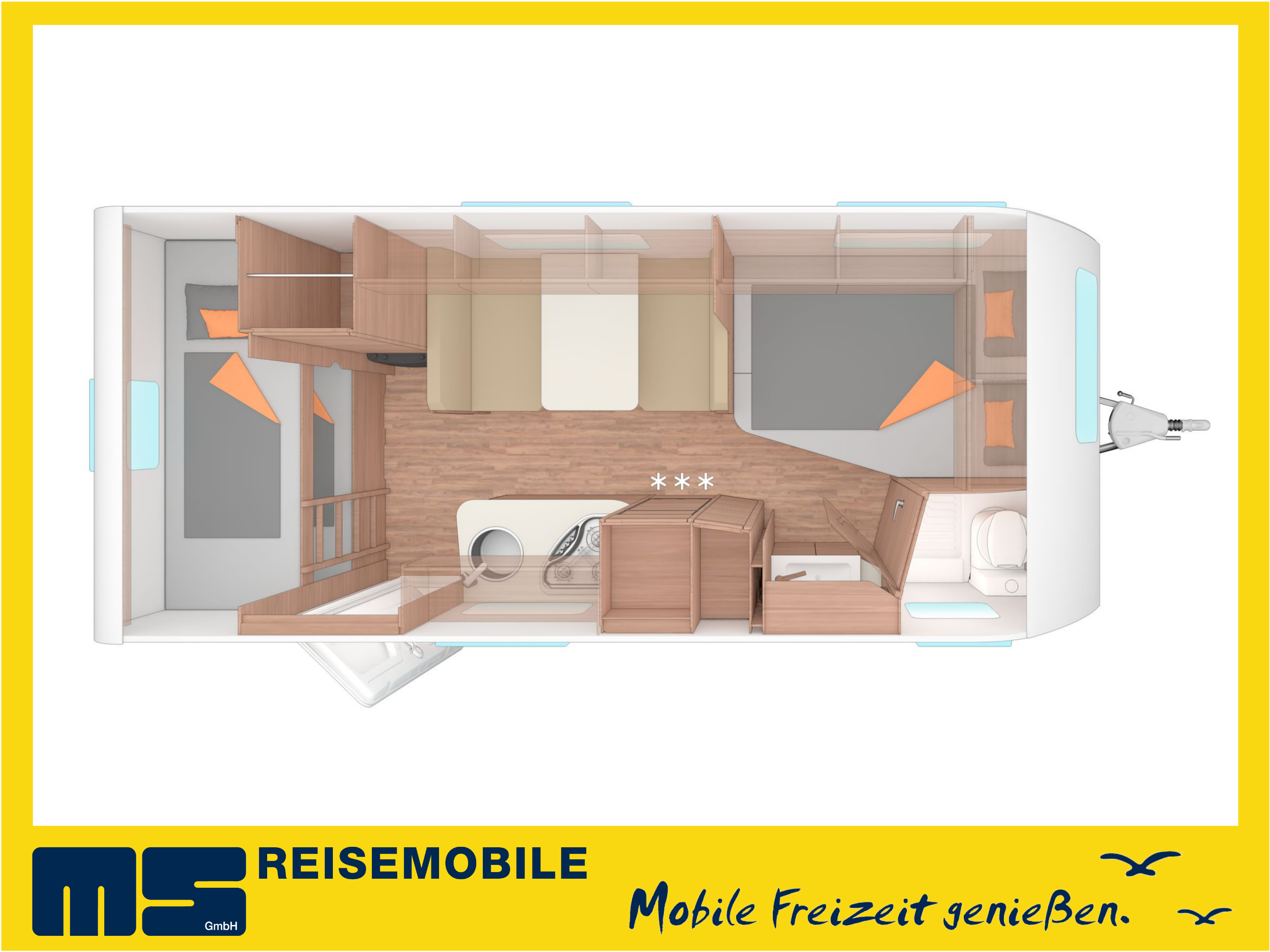 Wohnwagen mieten - Weinsberg CaraOne 500 FDK, Modell 2026 – 2