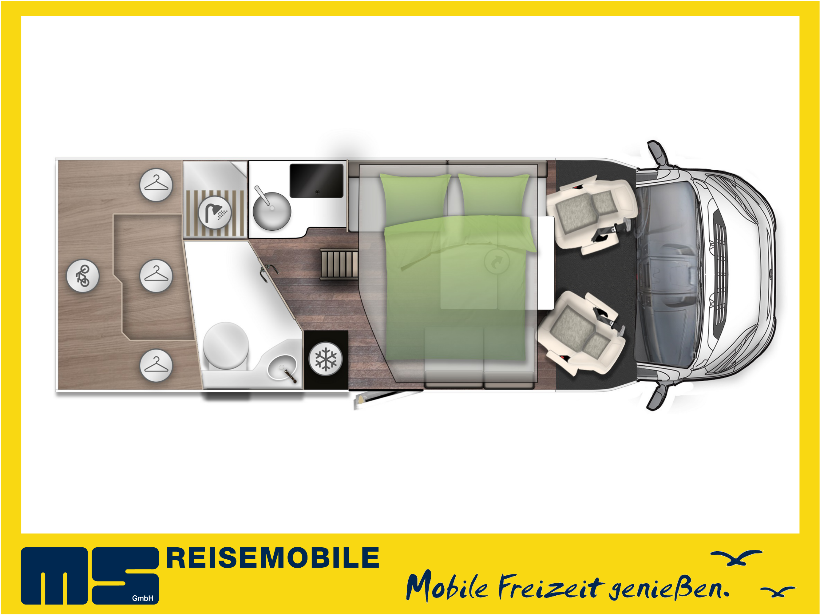 Wohnmobil Forster T 699 LF mieten – teilintegriert, viel Stauraum, Modell 2026 – 2
