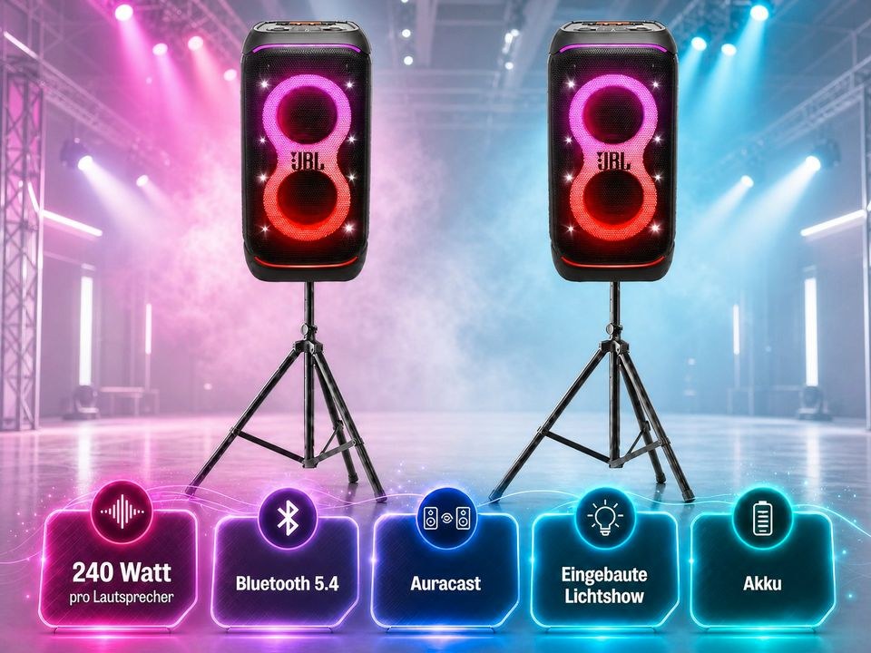 JBL PartyBox 320 mieten – einzeln oder als Duo-Set in Hamm – 2