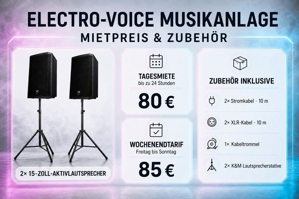Musikanlage mieten – Syrincs & Electro-Voice PA in Hamm – 3