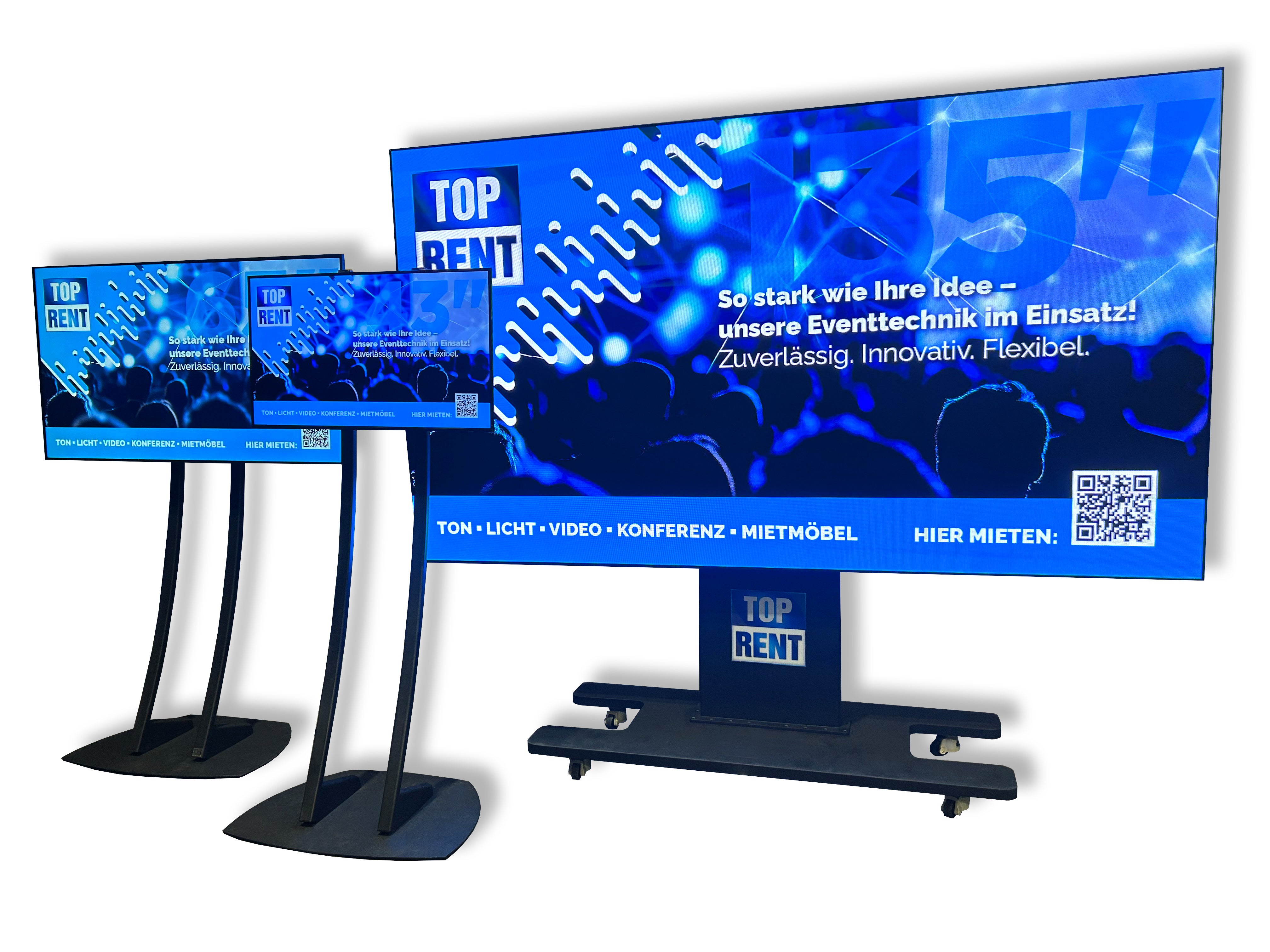 LED-Wand 135 Zoll mieten – XXL Full-HD Videowall für Events & Präsentationen