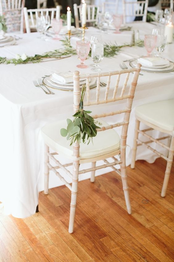 Chiavari Tiffany Vintage Stühle mieten - Hochzeit & Event, beige sand, inkl. Sitzkissen – 4