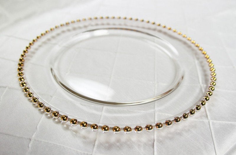 Platzteller BELMON mieten - silber, Ø 30,5 cm - elegante Tischdekoration aus Glas – 4