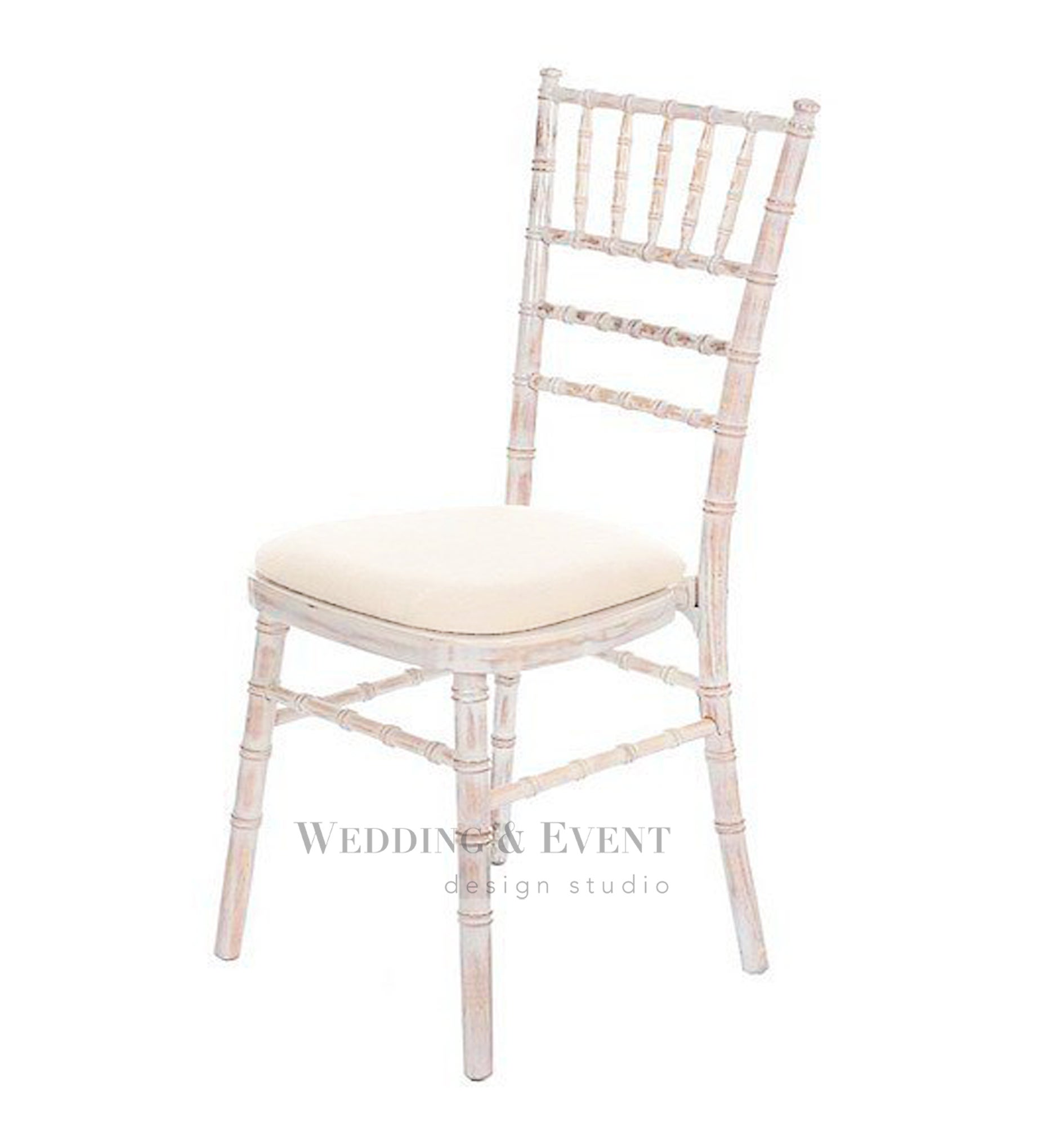 Chiavari Tiffany Vintage Stühle mieten - Hochzeit & Event, beige sand, inkl. Sitzkissen – 2
