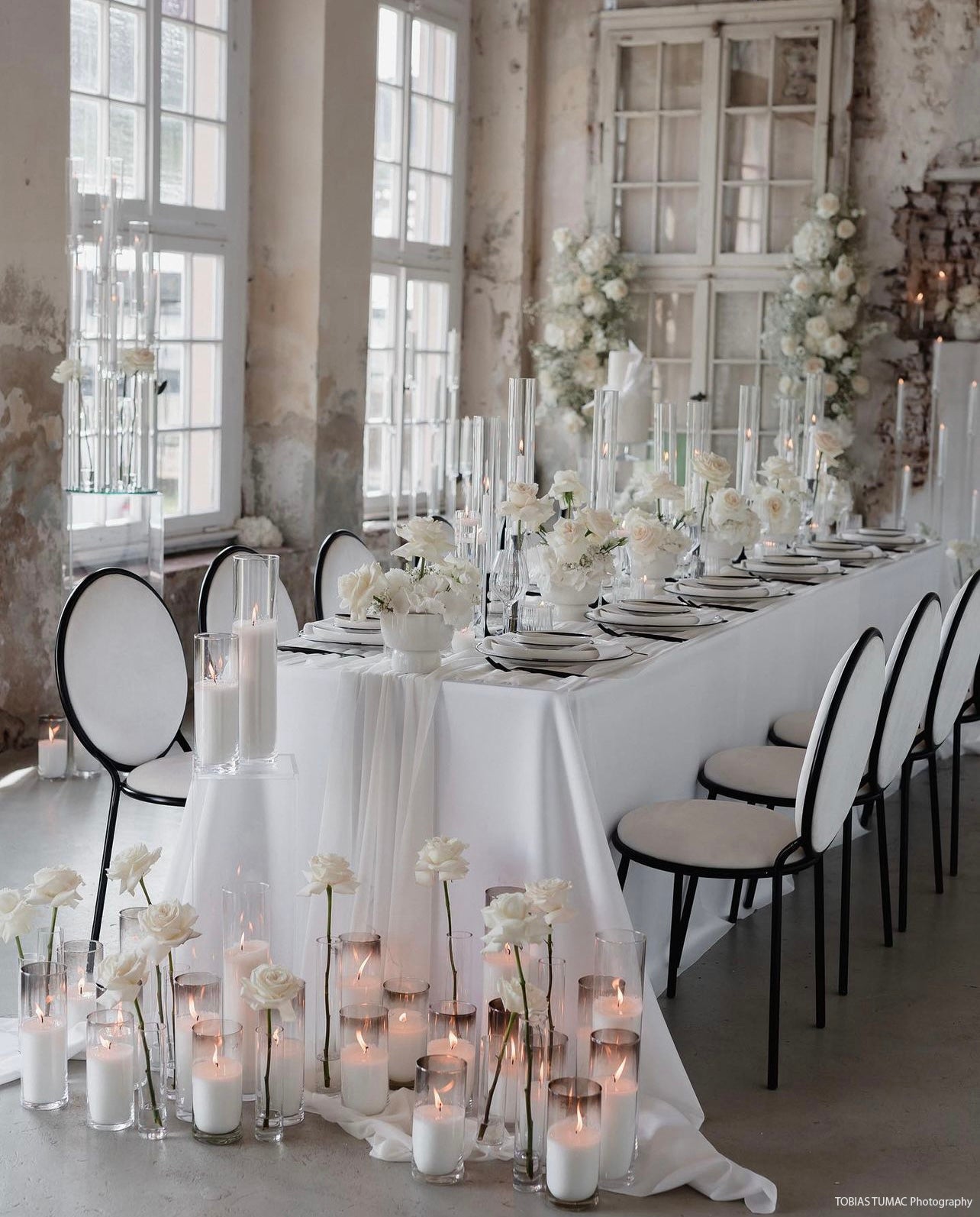 Samtstuhl Paris mieten - schwarz-weiß & gold-rosé für Hochzeit & Event – 4