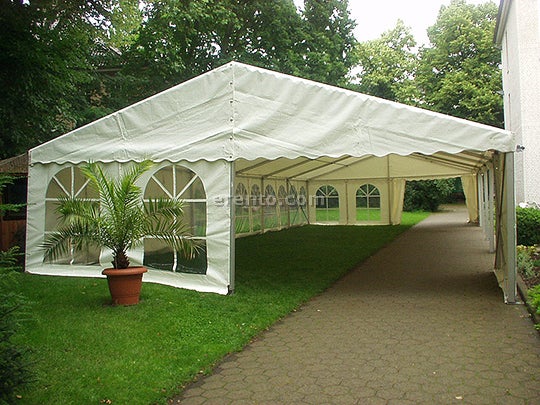 Partyzelt mieten 5 m breit – verlängerbar bis 5 x 30 m inkl. Montage