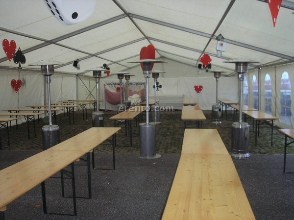Festzelt mieten 10 m breit – verlängerbar bis 50 m, Preis pro qm – 3