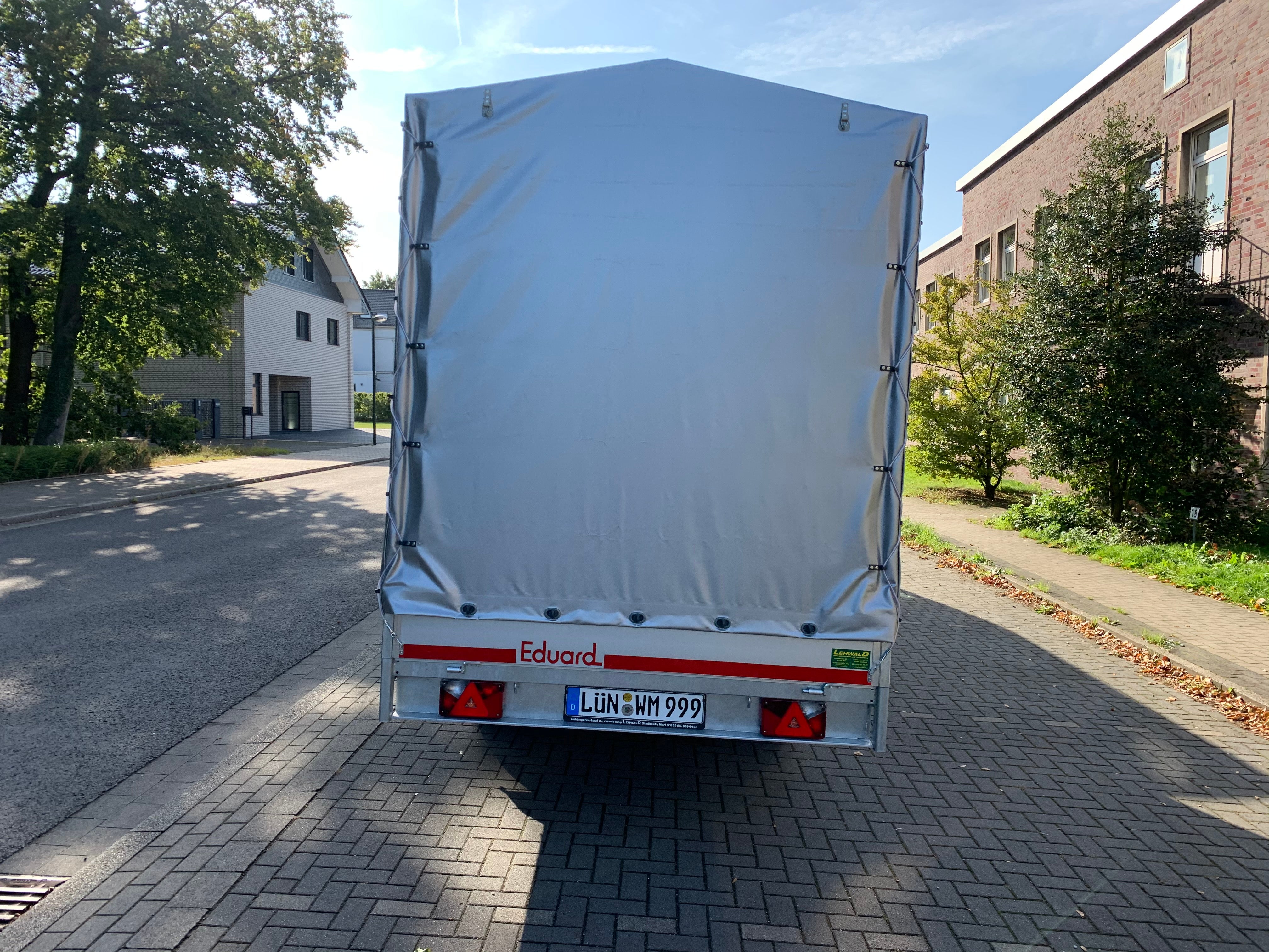Anhänger Hochlader 2 achser mit Plane  2.0 t – 2