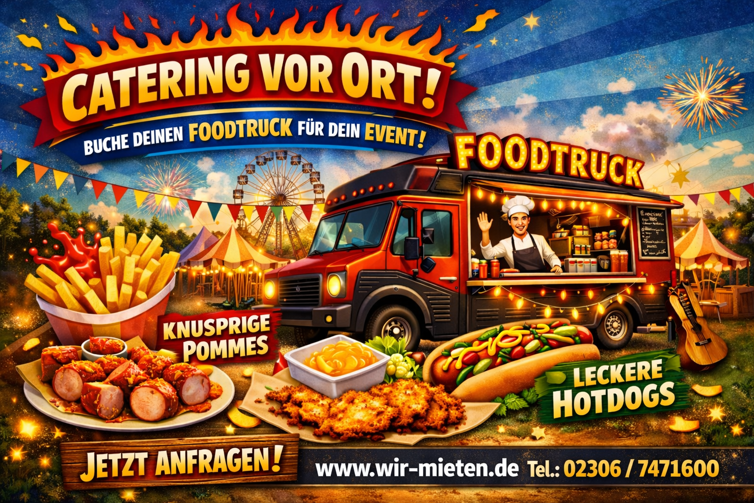 Foodtruck mieten, Hochzeit, Partyservice, Imbisswagen, Catering – 2