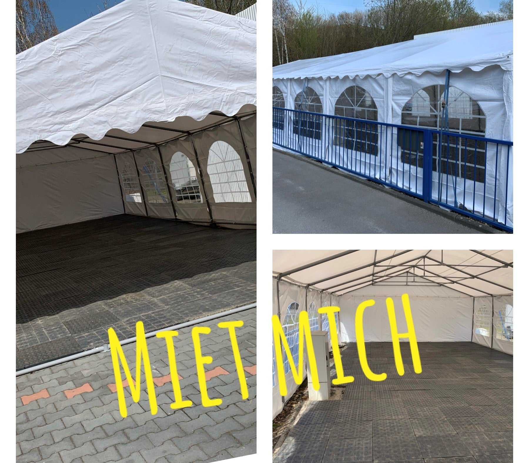 Partyzelt 6x10 m PVC (LKW Plane) Festzelt Zelt Stabil, Kein Klappzelt
