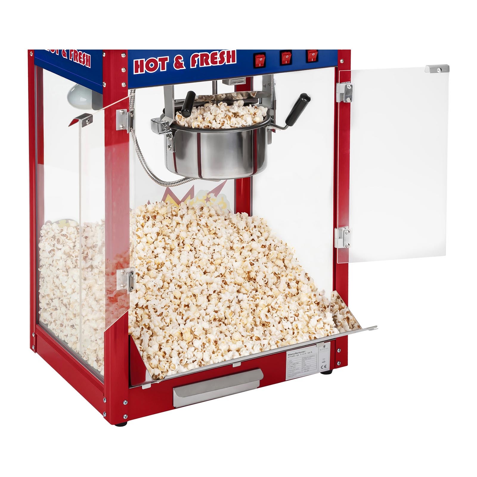 Popcornmaschine  - inkl. Wagen - USA-Design – 3