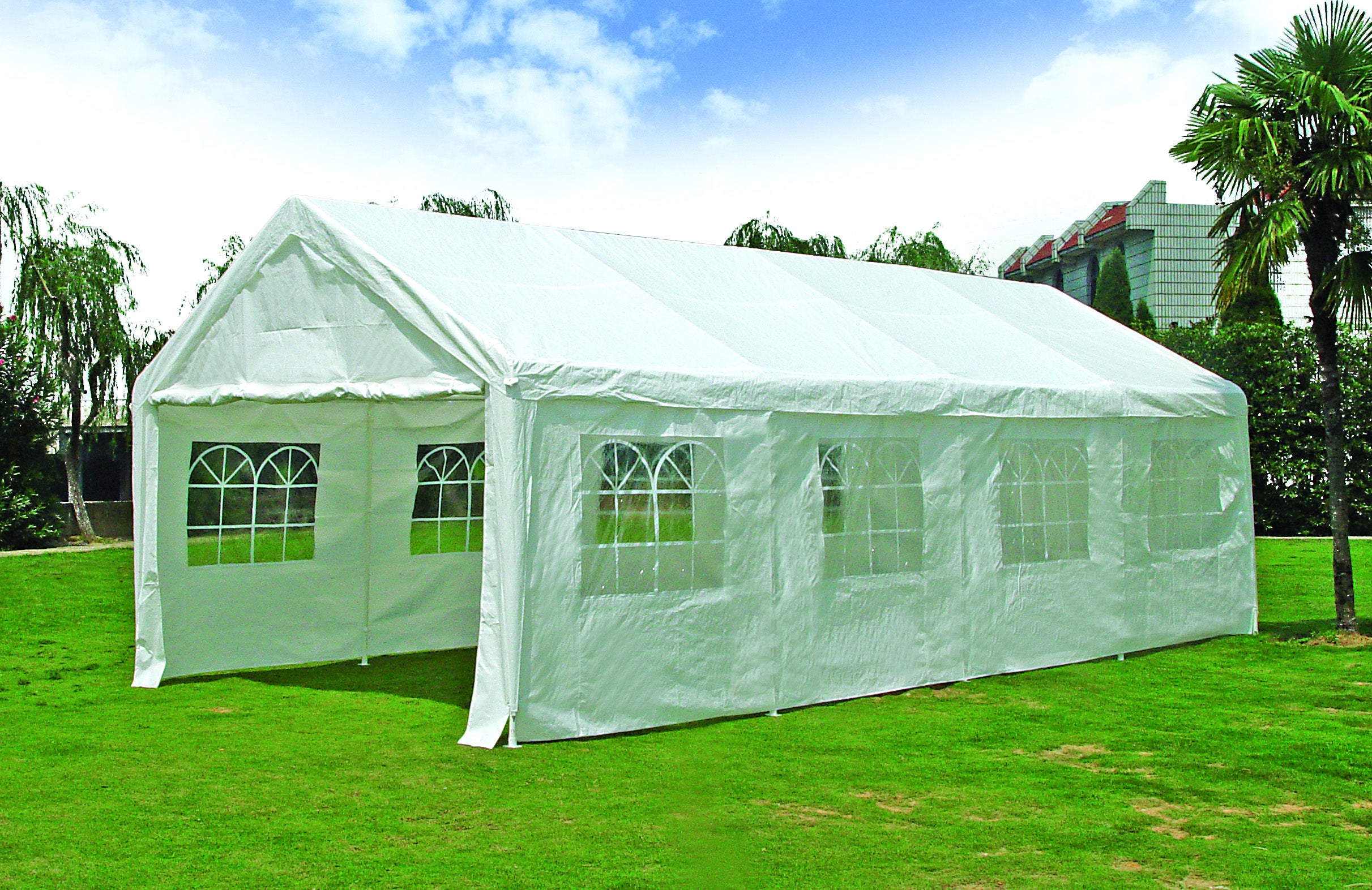 Partyzelt 5x8 PVC Kein Klappzelt, sehr stabil