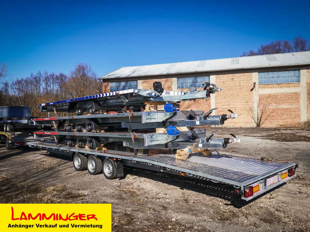 Autoanhänger mieten 850 x 230 cm – für bis zu 2 PKW bis 3.500 kg – 4