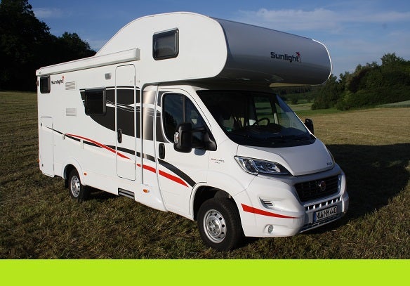 Alkovenwohnmobil mit Stockbetten bis 6 Personen, Navigation, Rückfahrkamera