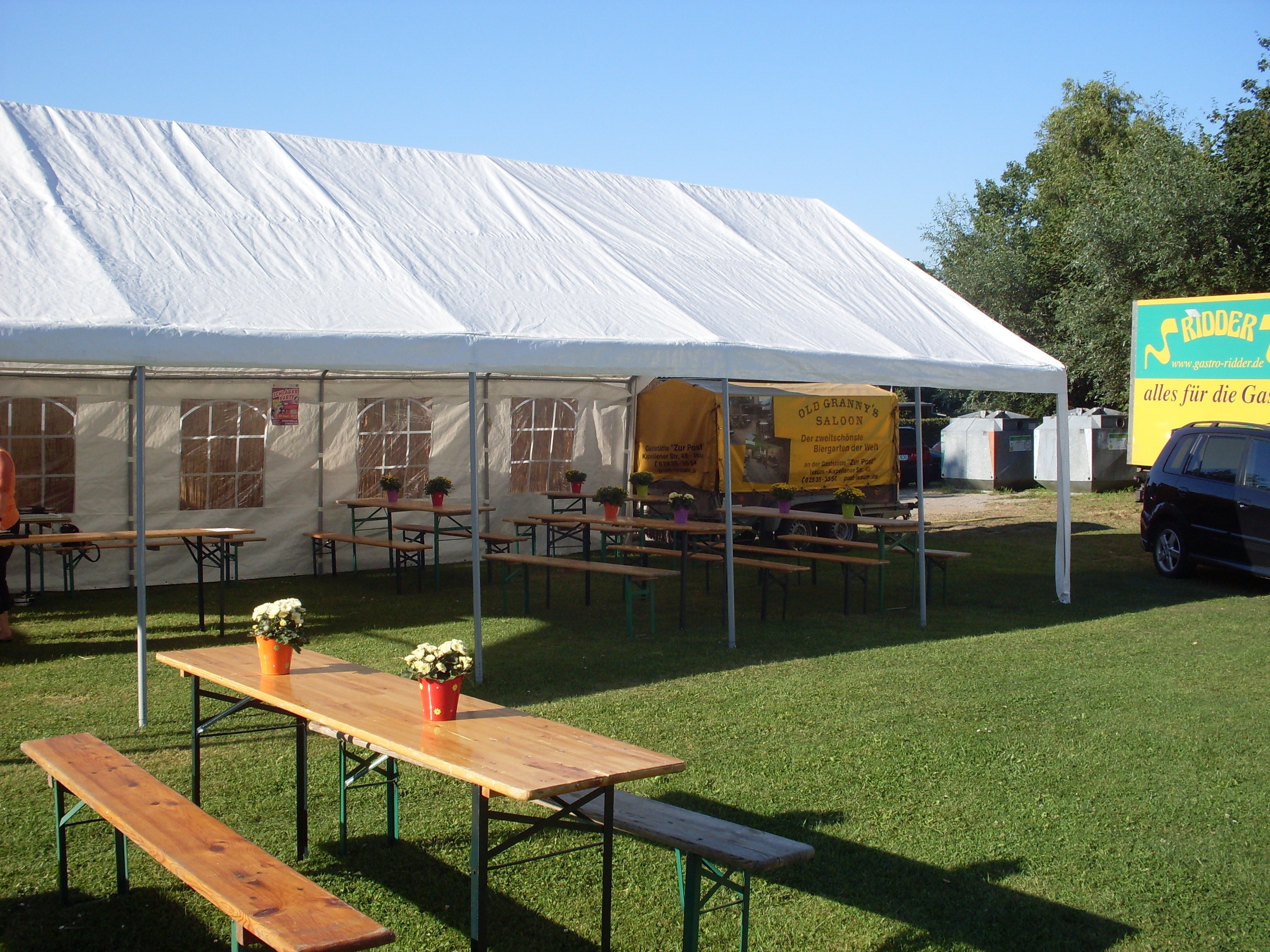 Partyzelt / Festzelt mieten – 5 x 10 m, 50 qm – 2