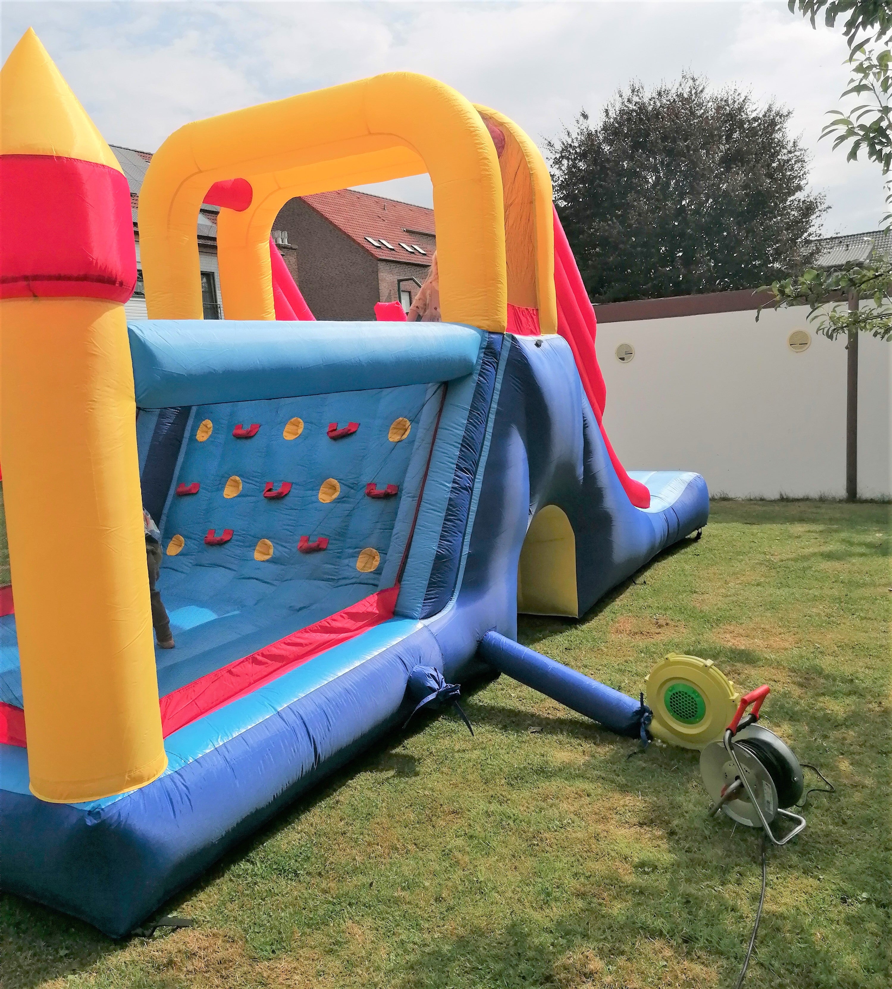 Hüpfburg mieten – Double Mega Slide mit Doppelrutsche, 6,20 m – 4