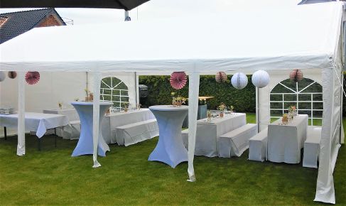 Partyzelt / Festzelt mieten – 4 x 8 m, sehr stabil