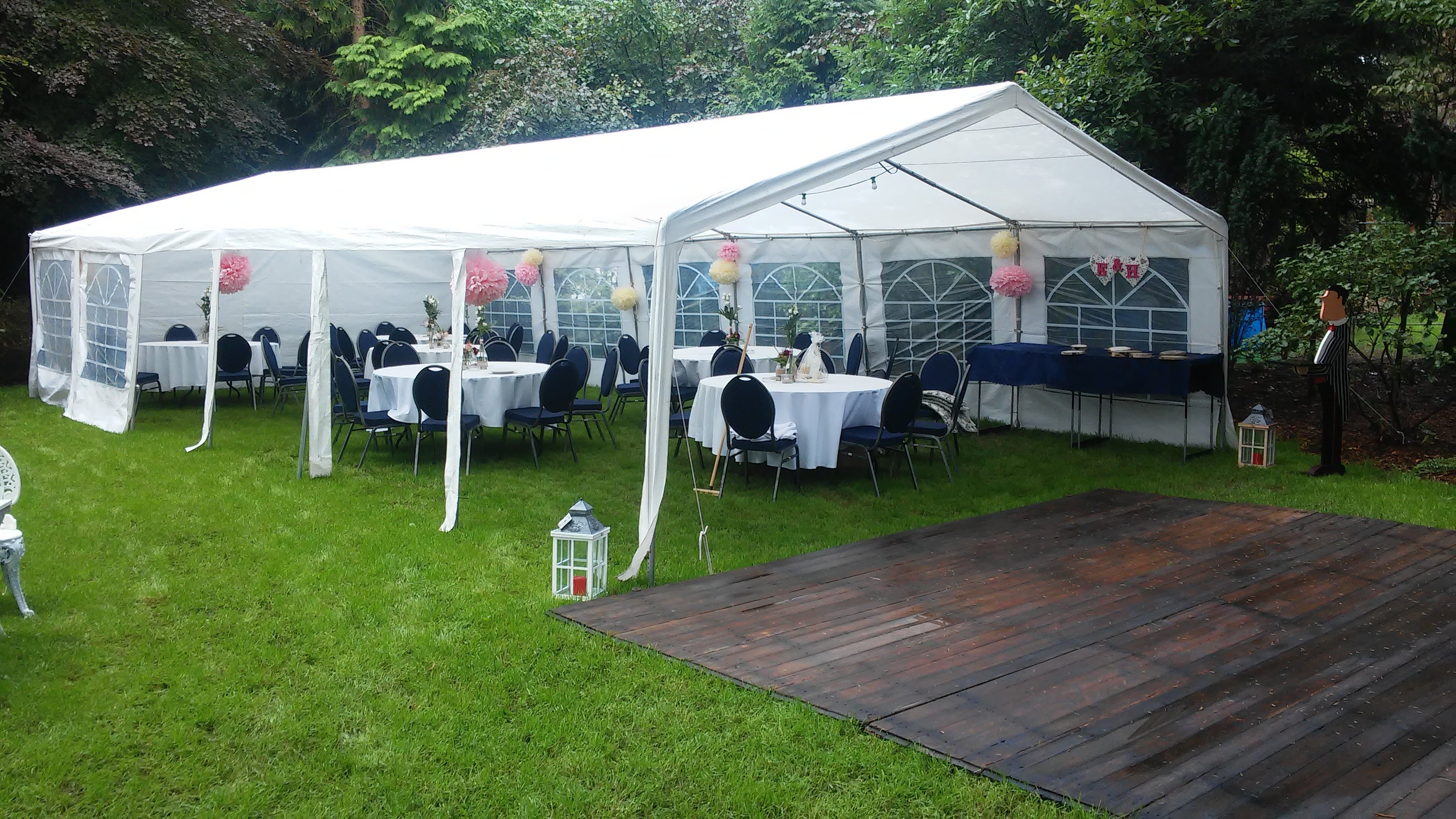 Partyzelt / Festzelt mieten – 5 x 10 m, 50 qm