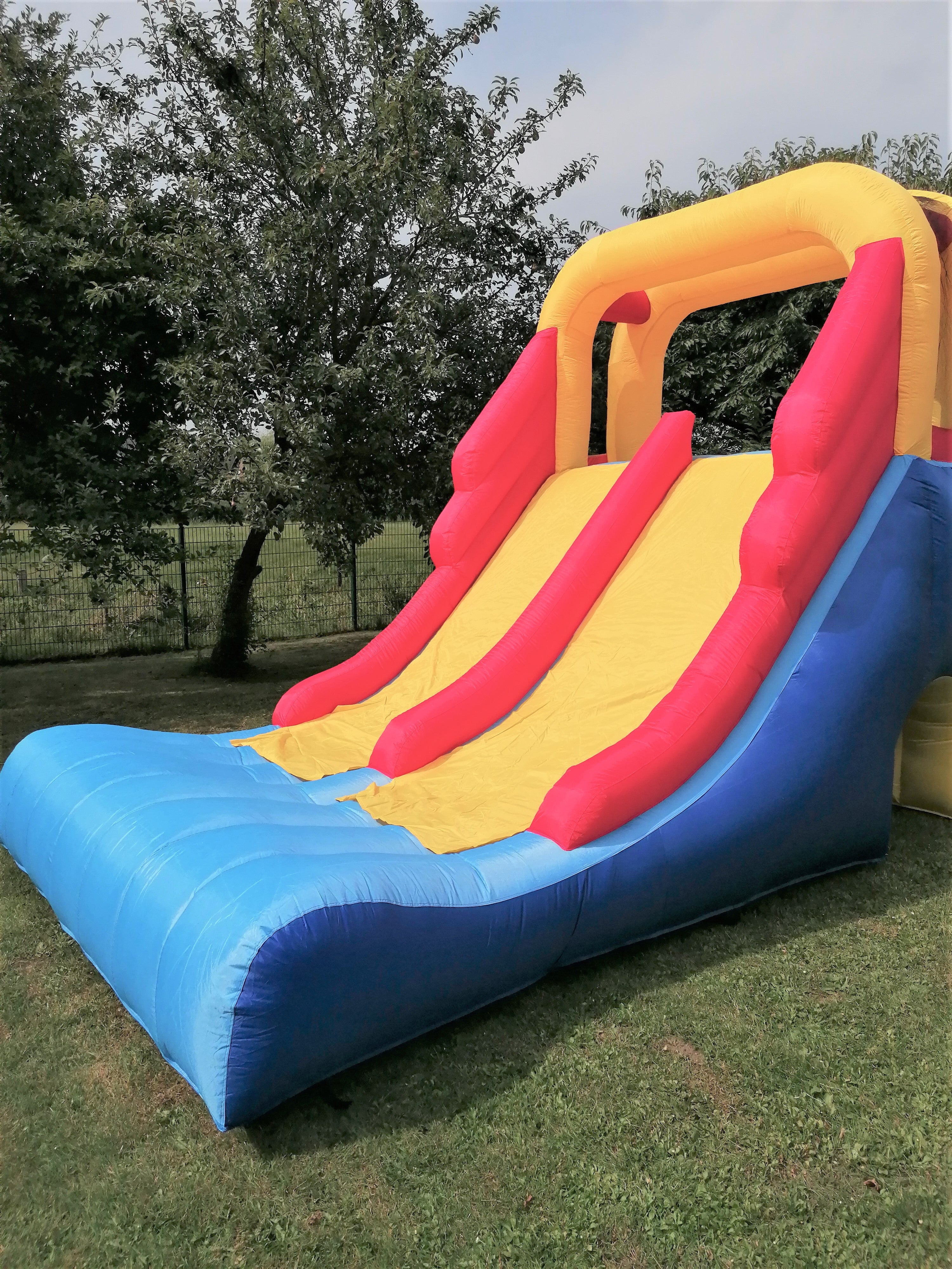 Hüpfburg mieten – Double Mega Slide mit Doppelrutsche, 6,20 m – 2