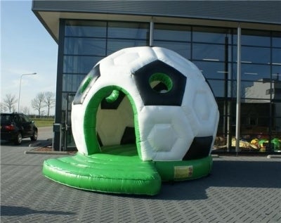 Hüpfburg Fußball mieten - Hüpfburg in Fußballform, ca. 5 m rund