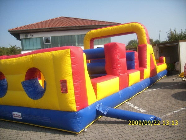 Hindernisparcours mieten - Hüpfburg Hindernis-Parcours, 12x4 m, ab 3 J. – 2