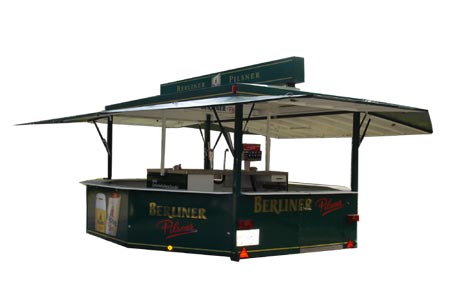 Kleiner Ausschankwagen ohne Kühlzelle mieten bei R+N Gastro Event Service