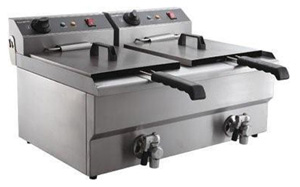 Elektro-Doppelfritteuse 2 x 10 Liter mieten bei R+N Gastro Event Service