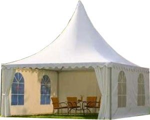 Pagode LGC 5,00m x 5,00m ohne Fußboden, Grundfläche: 25,00m², (H) 5,20m mieten mieten