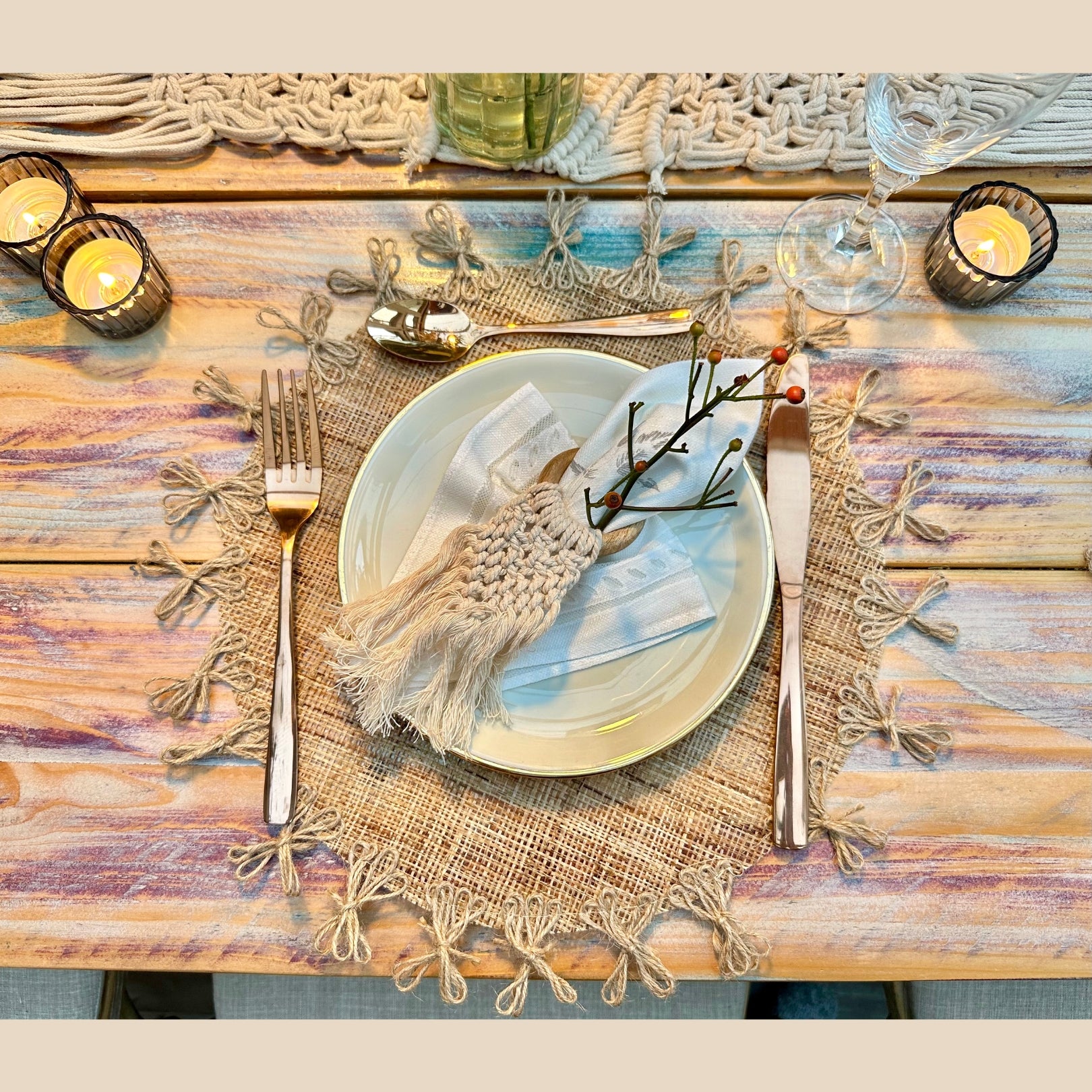 Platzsets mieten in Gold, Silber & Rosé – Untersetzer & Dekoteller fürs Event – 4