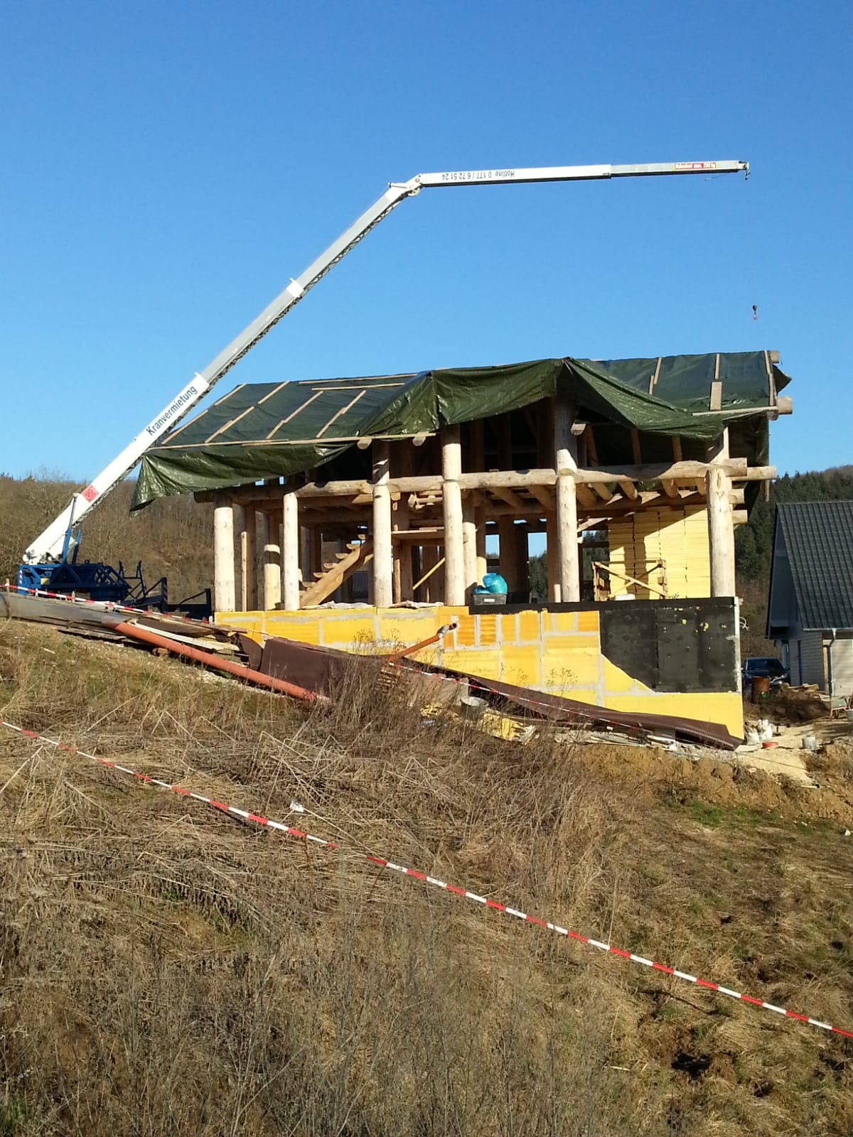 Dachdeckerkran / Anhängerkran KLAAS mieten – mit Zubehör, tageweise bis monatlich – 2