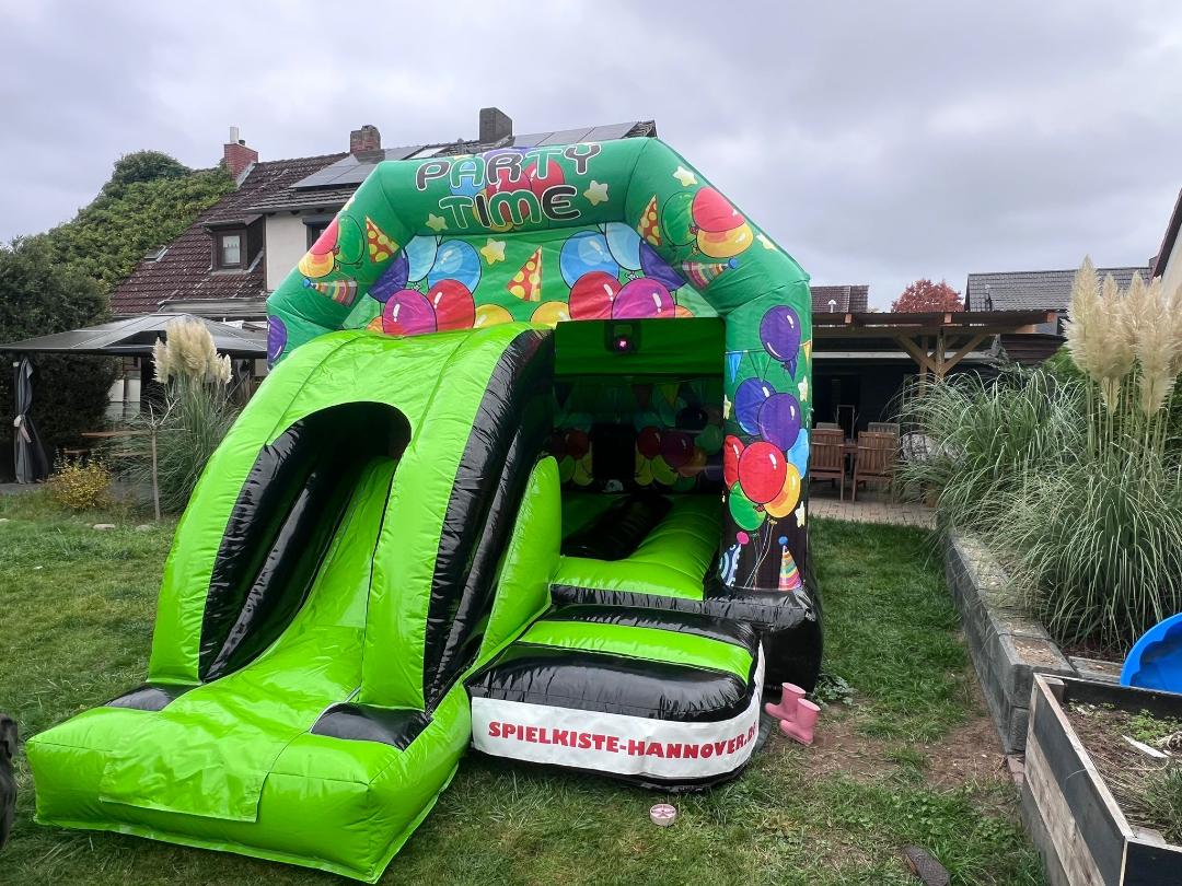 Disco-Hüpfburg "Party Time" mieten – mit Rutsche, Indoor & Outdoor – 3