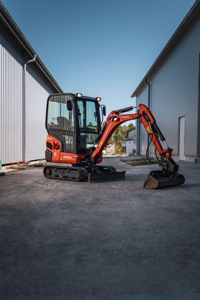 Minibagger Kubota KX018-4 mieten bei menzinger