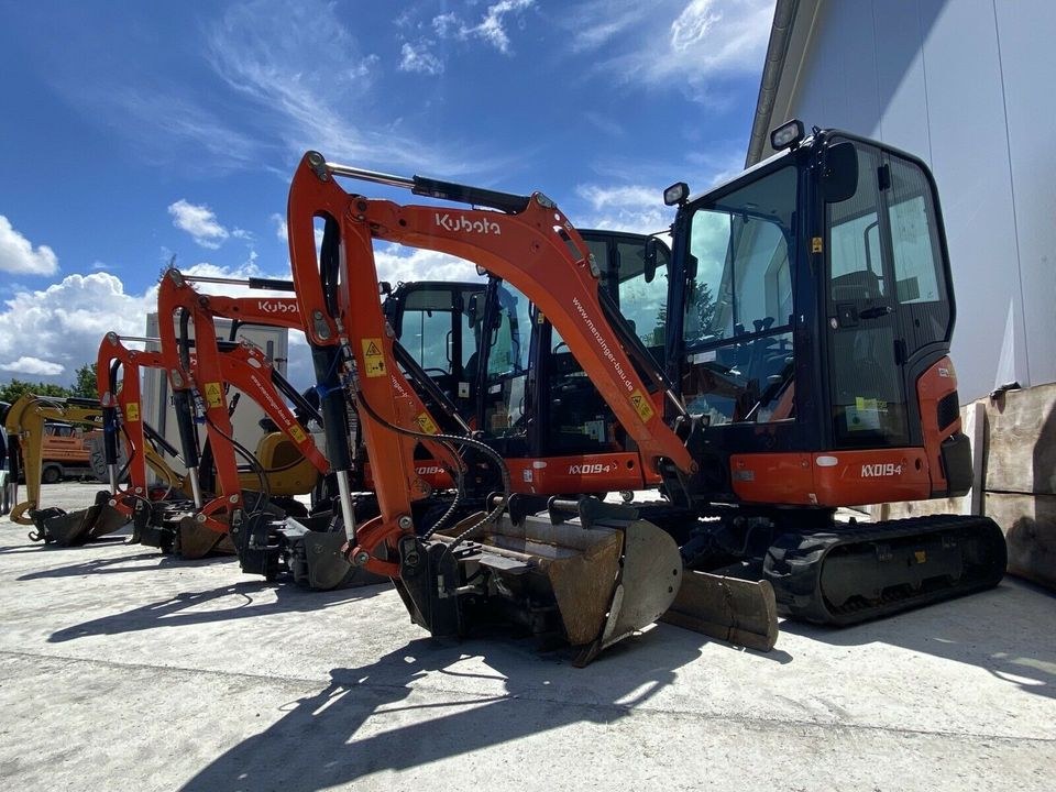 Minibagger Kubota KX019-4 mieten bei menzinger