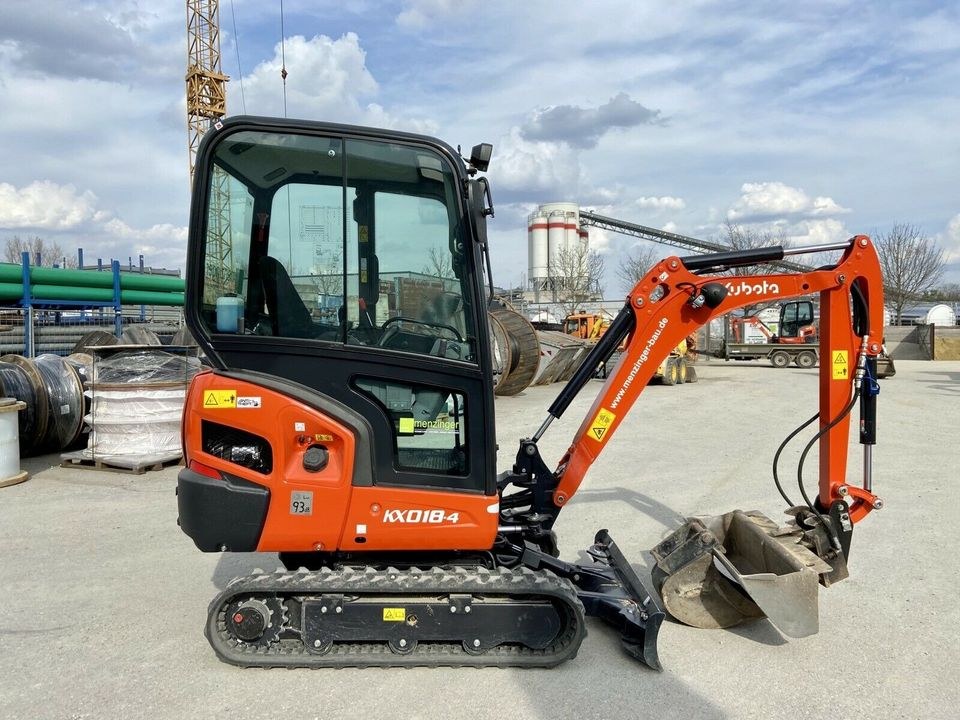 Minibagger Kubota KX018-4 mieten bei menzinger – 3