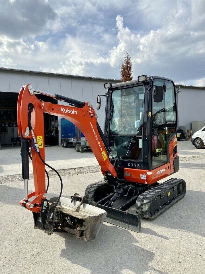Minibagger Kubota KX018-4 mieten bei menzinger – 2