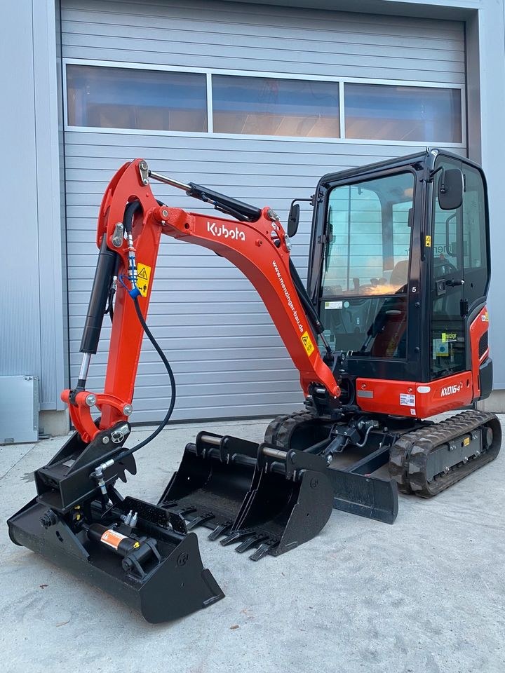 KUBOTA KX016-4 Minibagger Bagger 1600 kg mieten bei menzinger