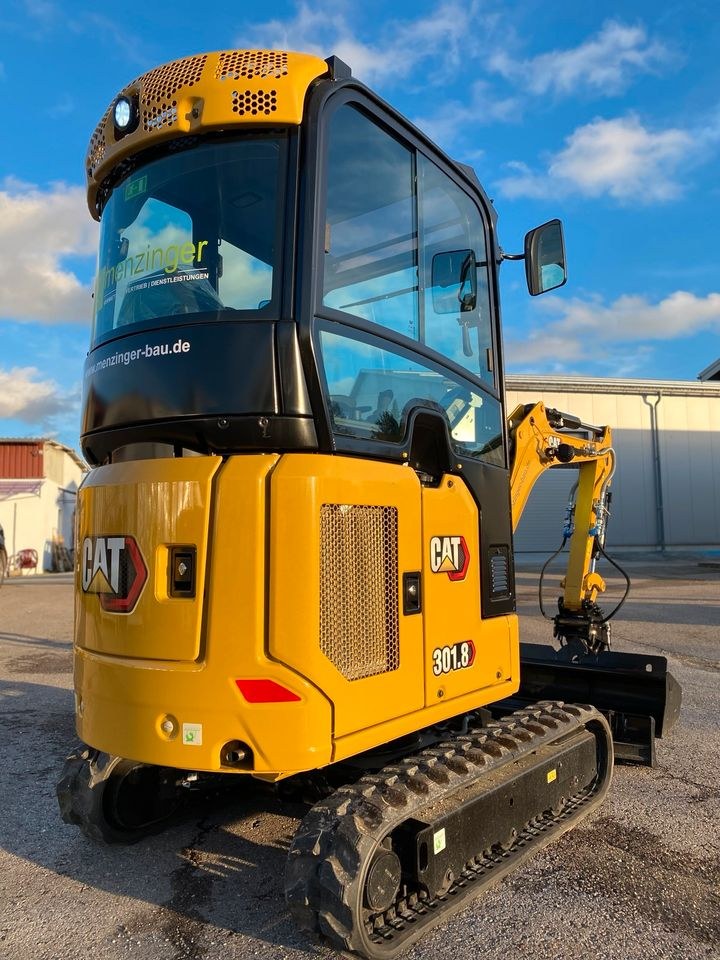 CAT 301.8 Minibagger Caterpillar Bagger mieten bei menzinger – 4
