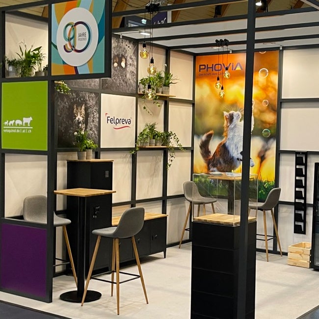 Exhibition Frames mieten | flexibles Messebau-Framesystem | nachhaltiger Messestand